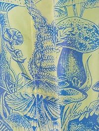 Silk Shirt Mushroom Print