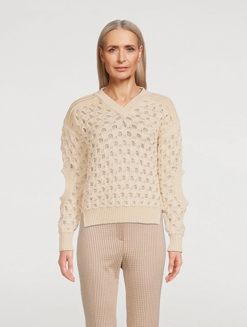 Textured Mesh Sweater