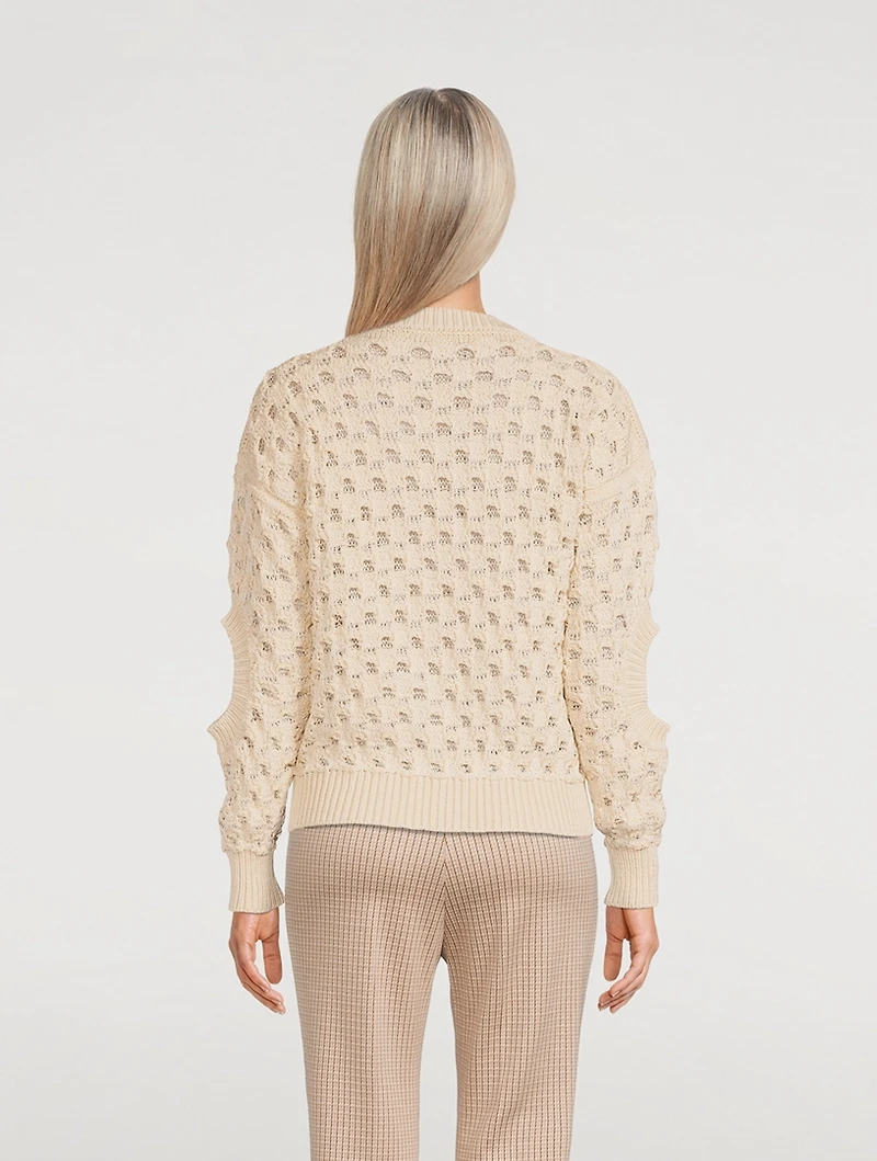Textured Mesh Sweater