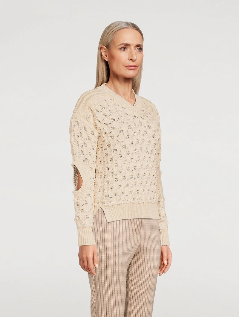 Textured Mesh Sweater