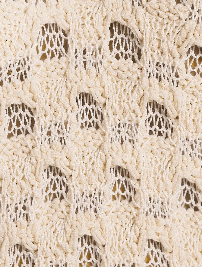 Textured Mesh Sweater