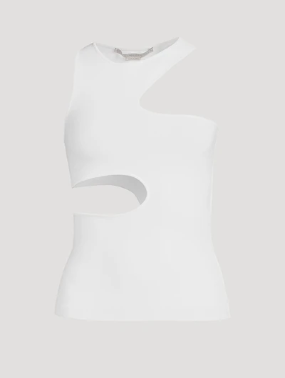 Compact Knit Cut-Out Tank Top