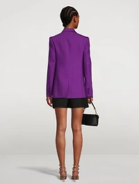 Silk Faille Blazer