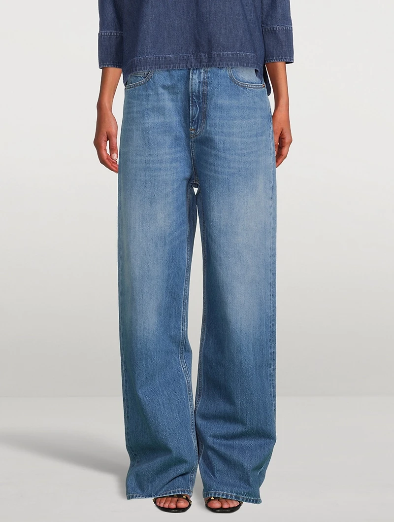 Wide-Leg Jeans With Archive 1985 Print