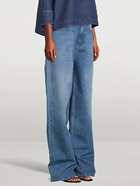 Wide-Leg Jeans With Archive 1985 Print