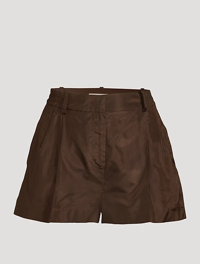 Washed Taffeta Shorts