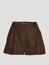 Washed Taffeta Shorts