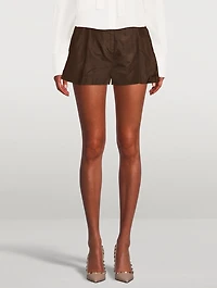 Washed Taffeta Shorts