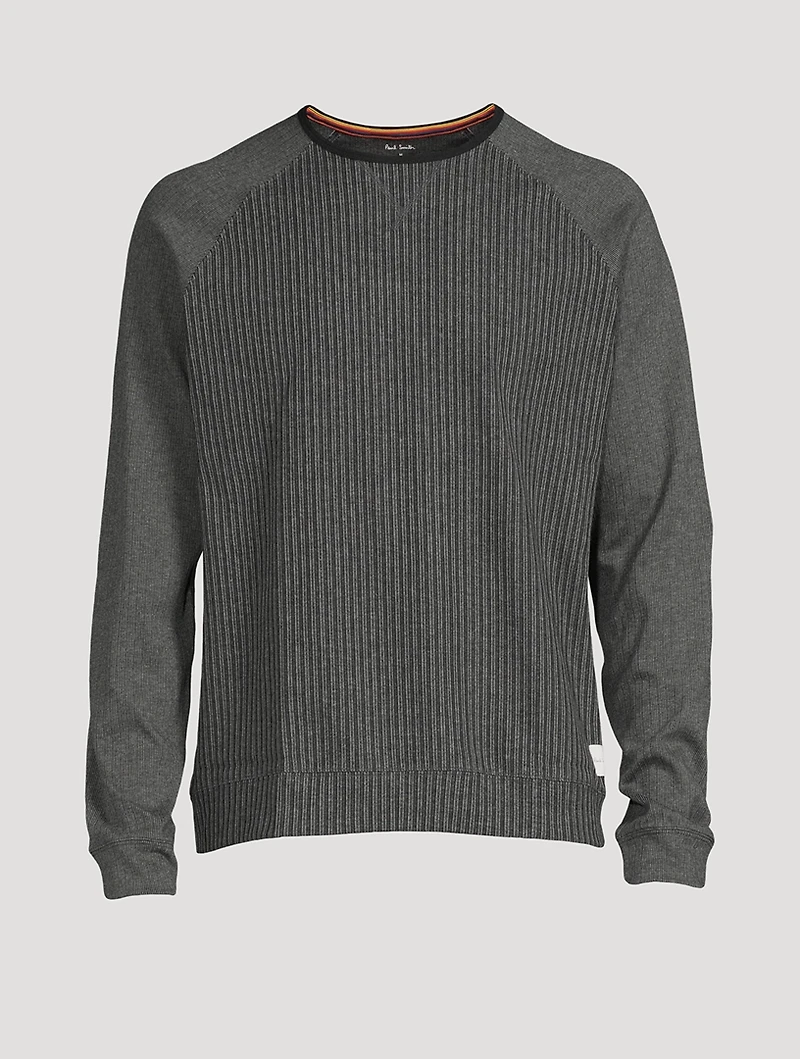 Ribbed Long-Sleeve T-Shirt