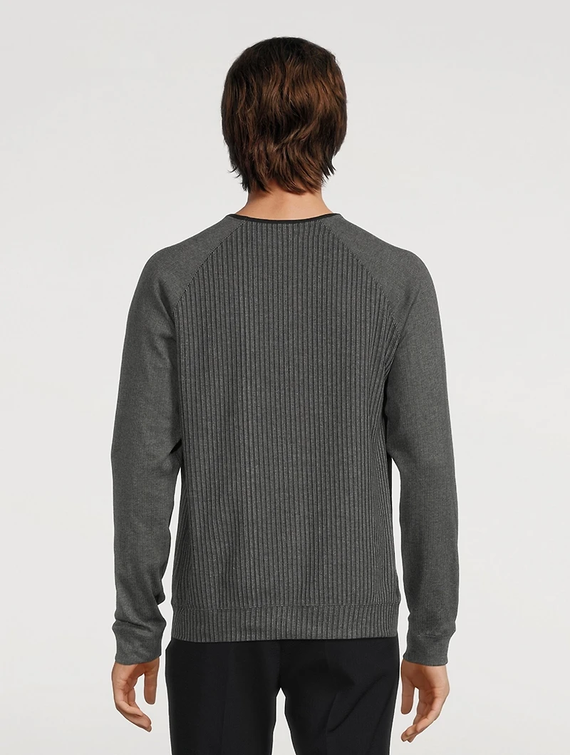 Ribbed Long-Sleeve T-Shirt