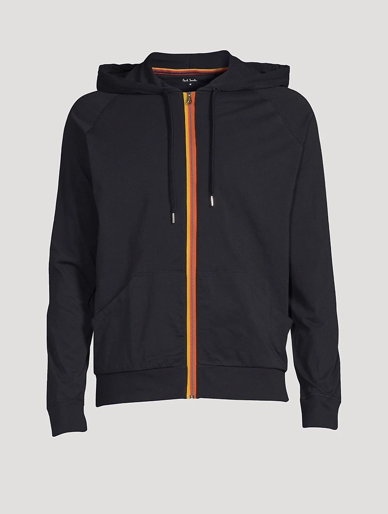 Jersey Cotton Zip Hoodie