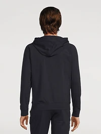 Jersey Cotton Zip Hoodie