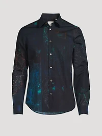 Cotton Shirt Map Print