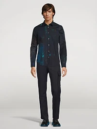 Cotton Shirt Map Print