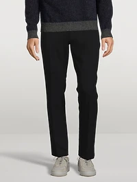 3D Wool-Blend Drawstring Pants