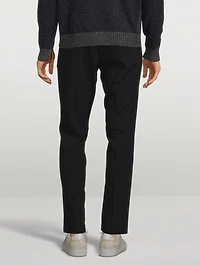 3D Wool-Blend Drawstring Pants