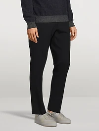 3D Wool-Blend Drawstring Pants
