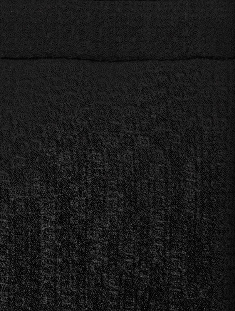 3D Wool-Blend Drawstring Pants