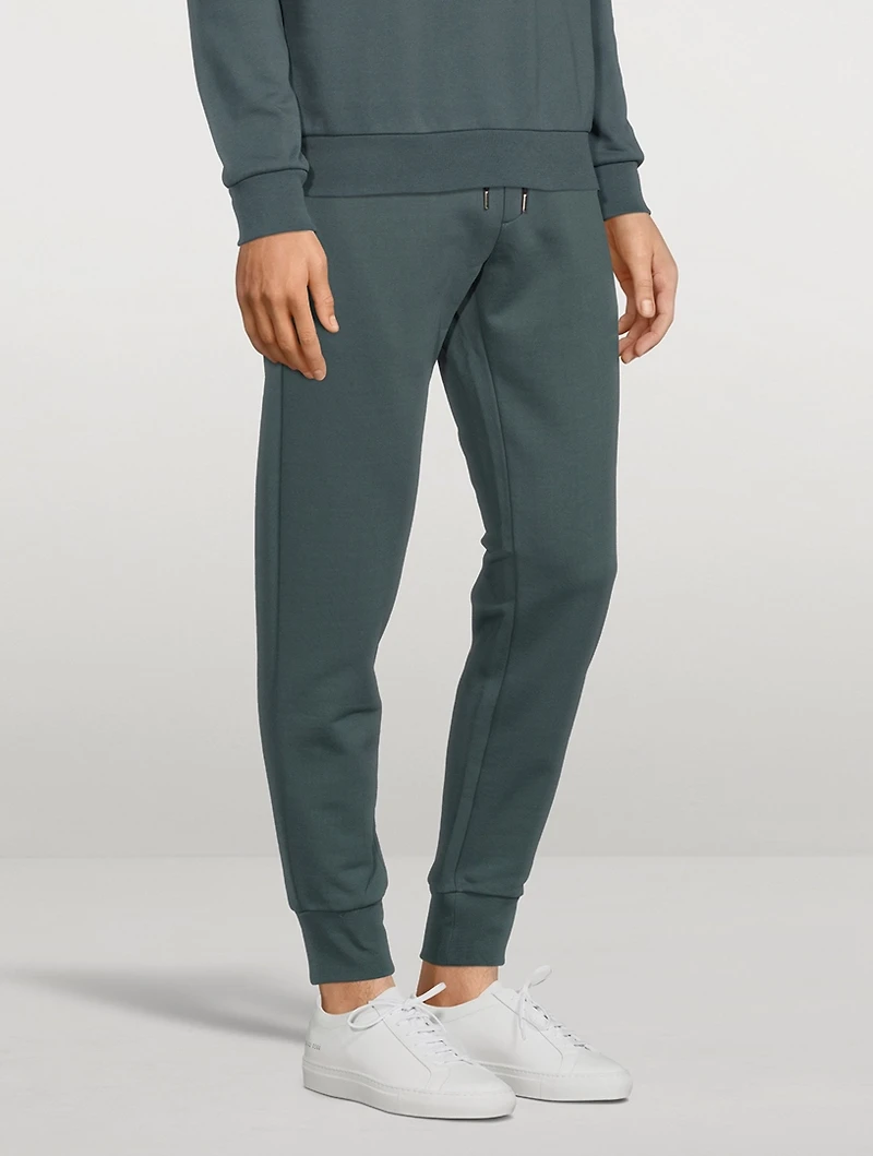 Cotton Jogger Pants With Paint Splatter Logo