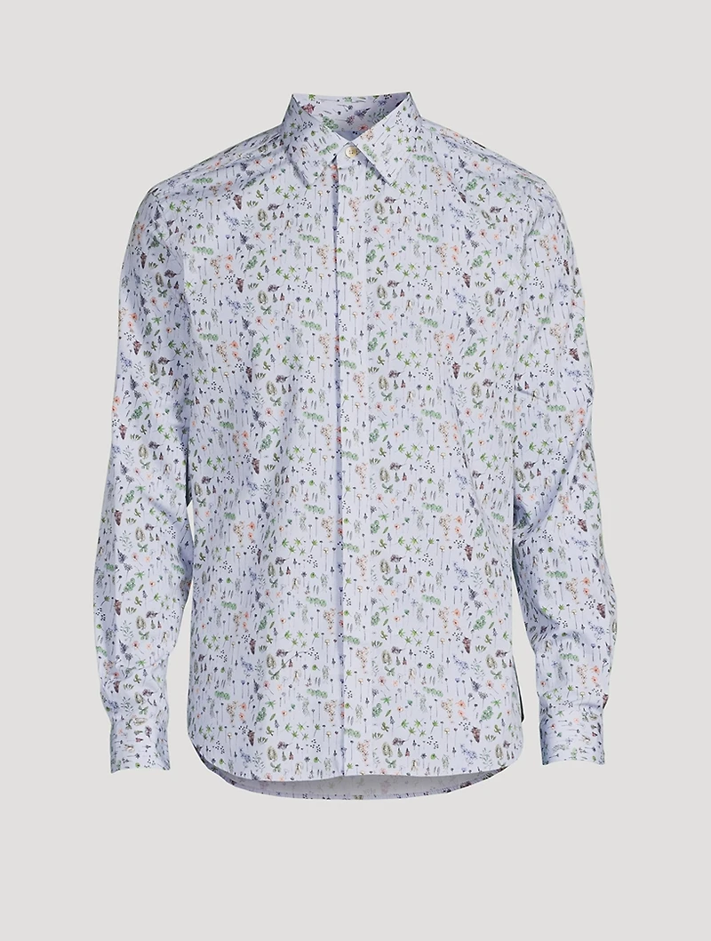 Cotton Shirt Floral Print