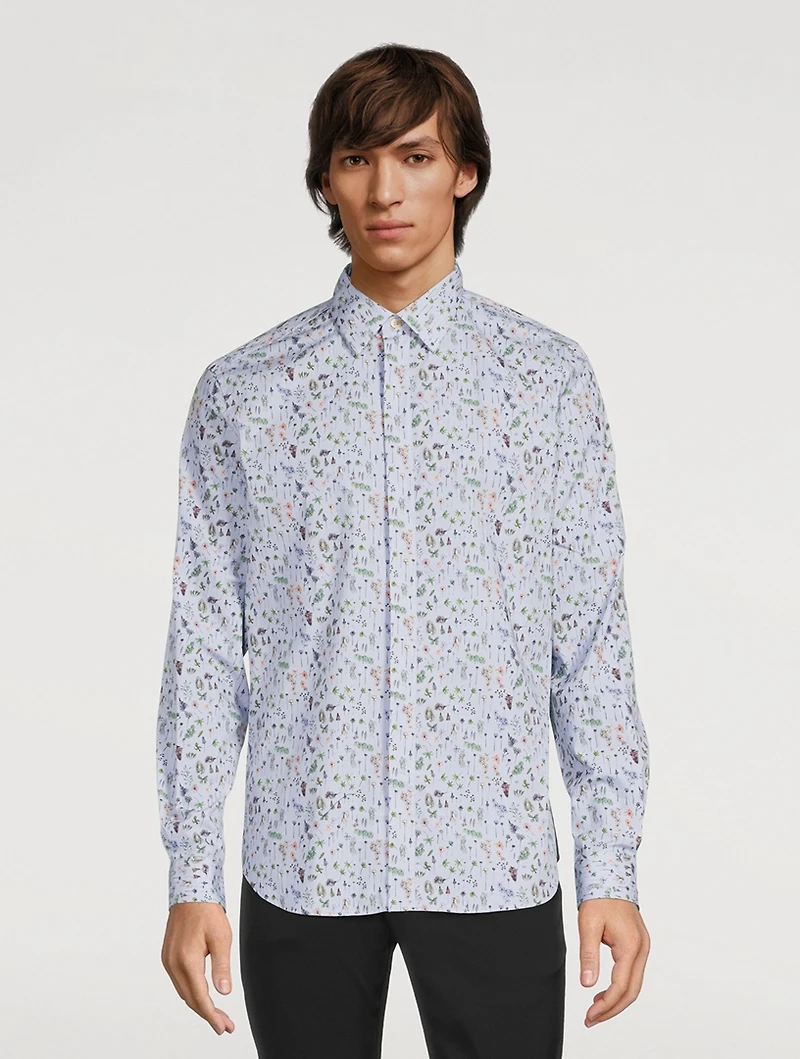 Cotton Shirt Floral Print