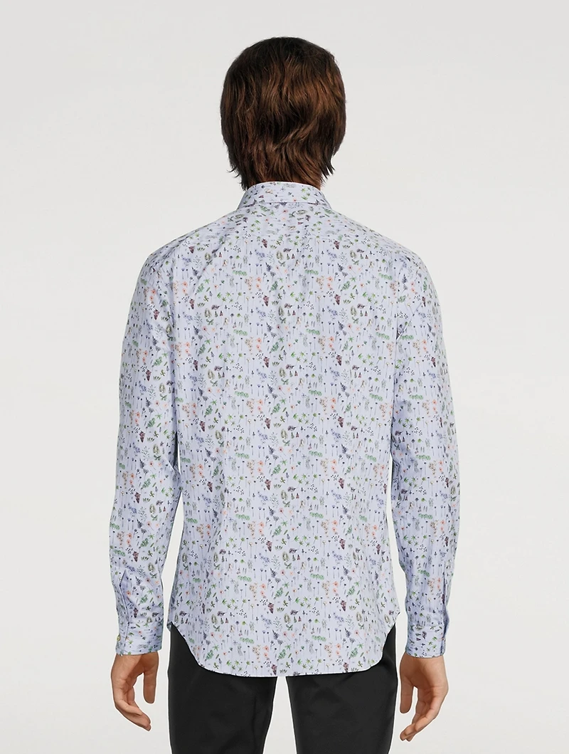 Cotton Shirt Floral Print