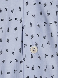 Cotton Tailored Shirt Small Floral Print