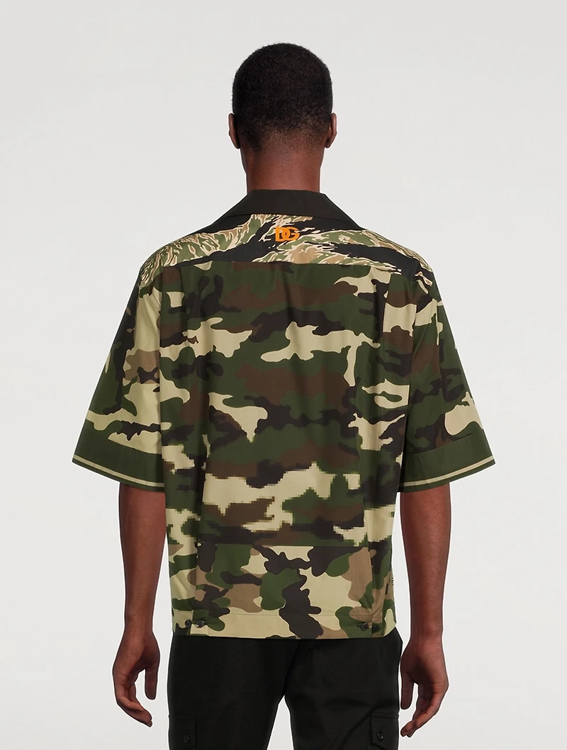 Hawaiian Shirt Camo Print