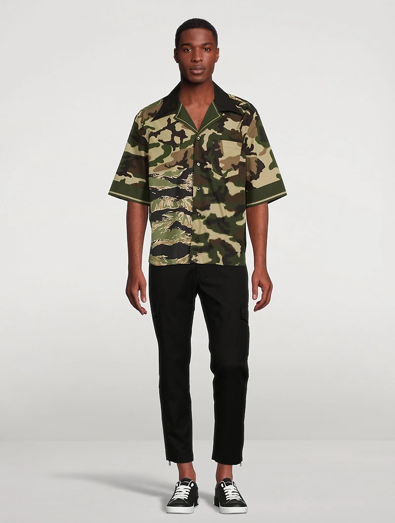 Hawaiian Shirt Camo Print