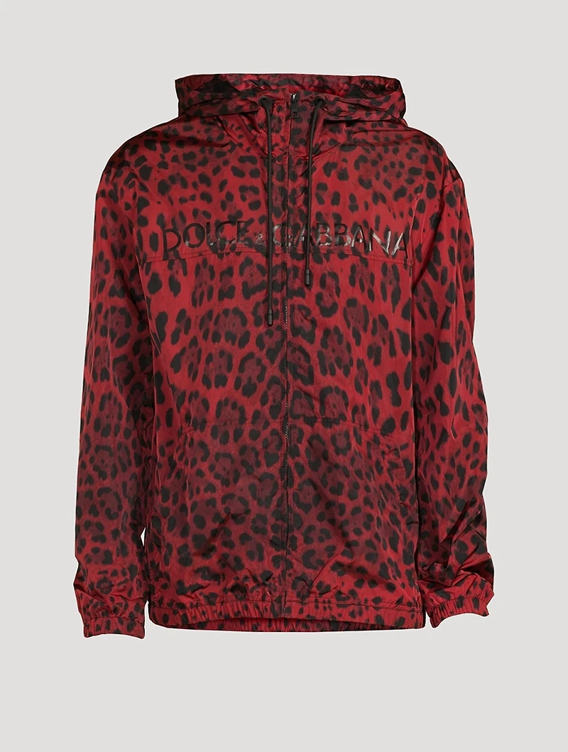 Nylon Zip Jacket With Hood