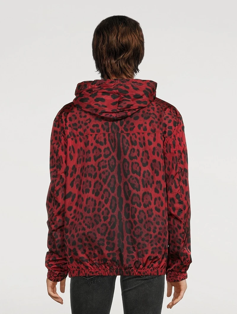Nylon Zip Jacket With Hood