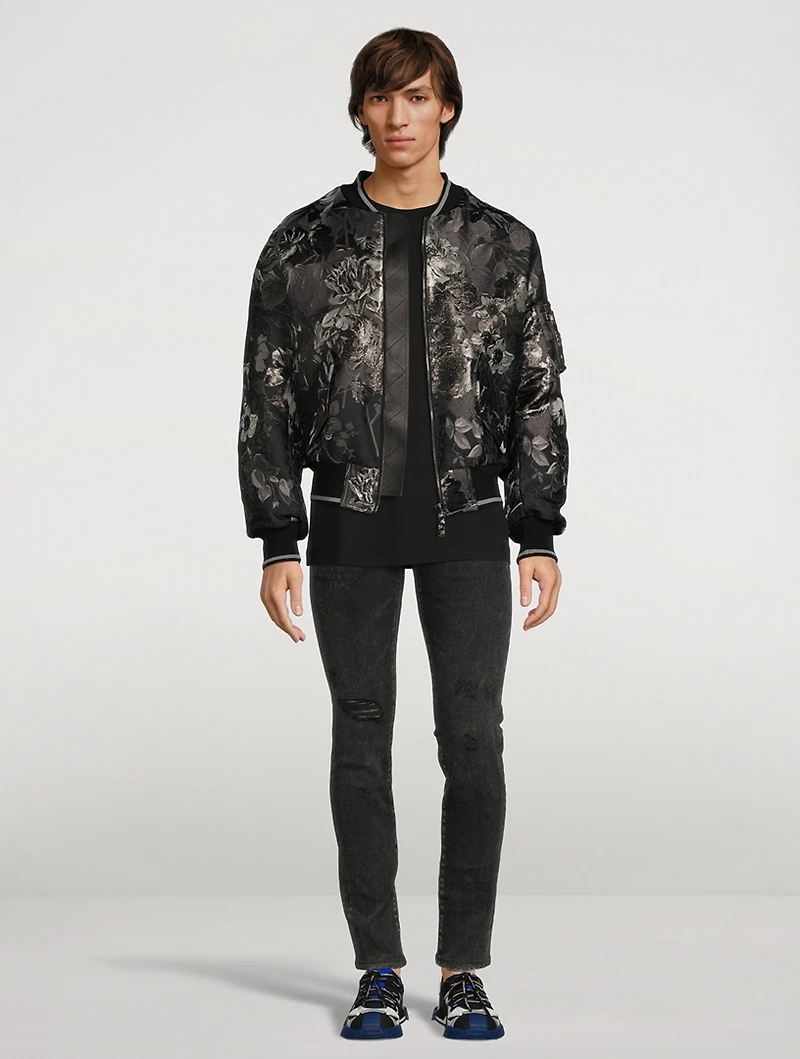 Jacquard Bomber Jacket