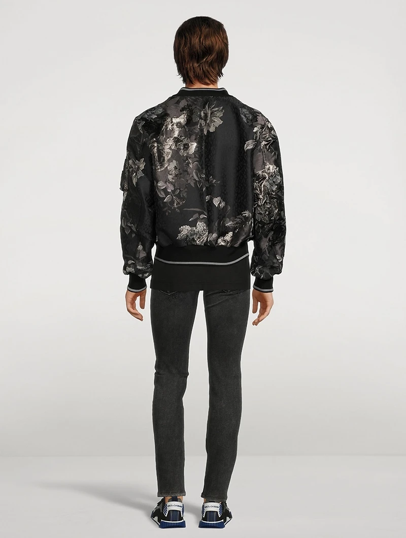 Jacquard Bomber Jacket