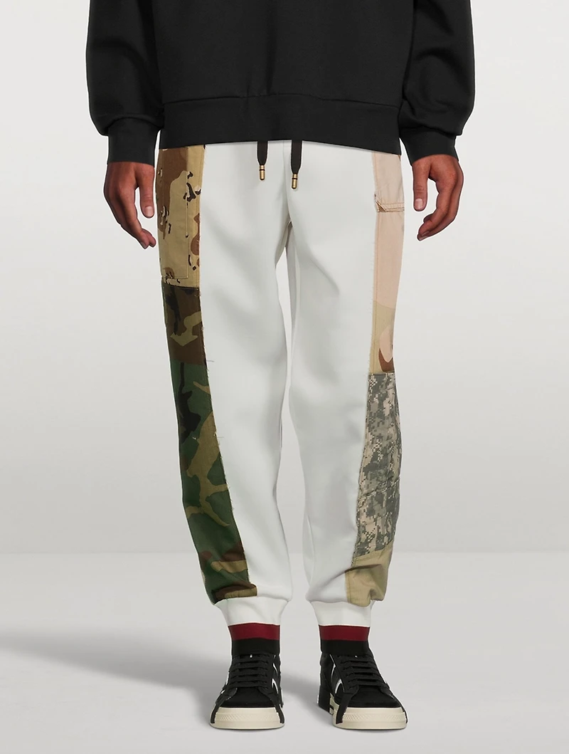 Jogger Pants With Camo Trim