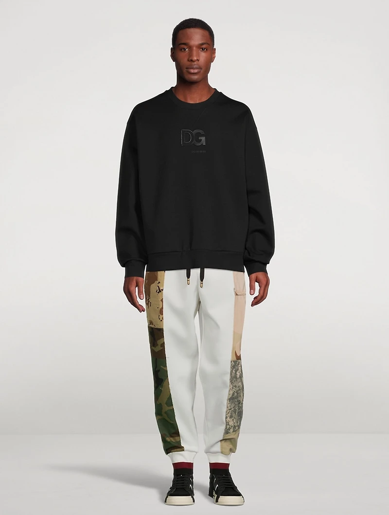 Jogger Pants With Camo Trim