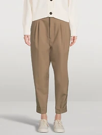 Tapered Wool Trousers