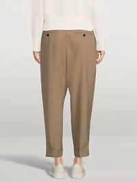 Tapered Wool Trousers