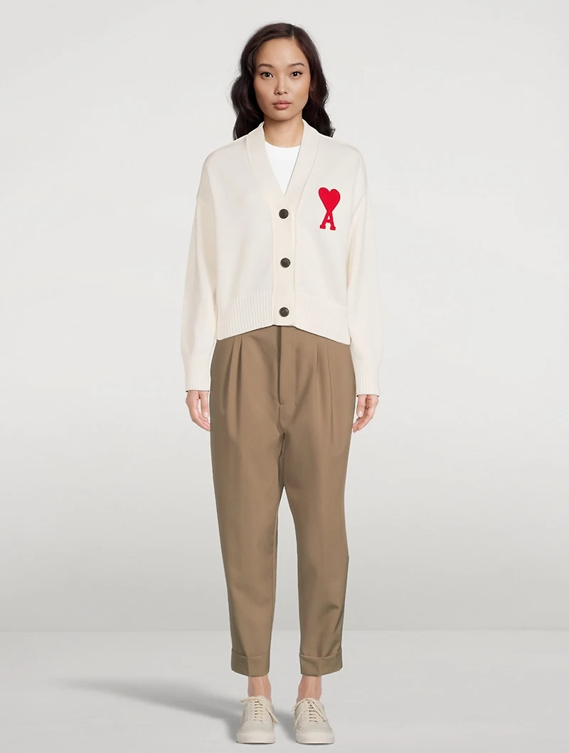Tapered Wool Trousers