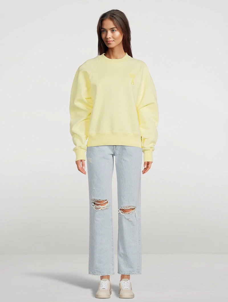 Tonal Ami De Cœur Cotton Sweatshirt