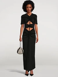 Ruched Multi Panel T-Shirt Dress