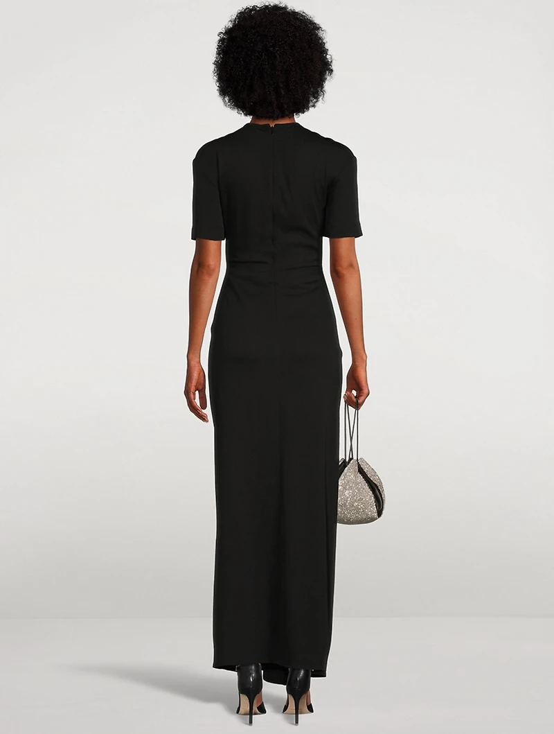 Ruched Multi Panel T-Shirt Dress
