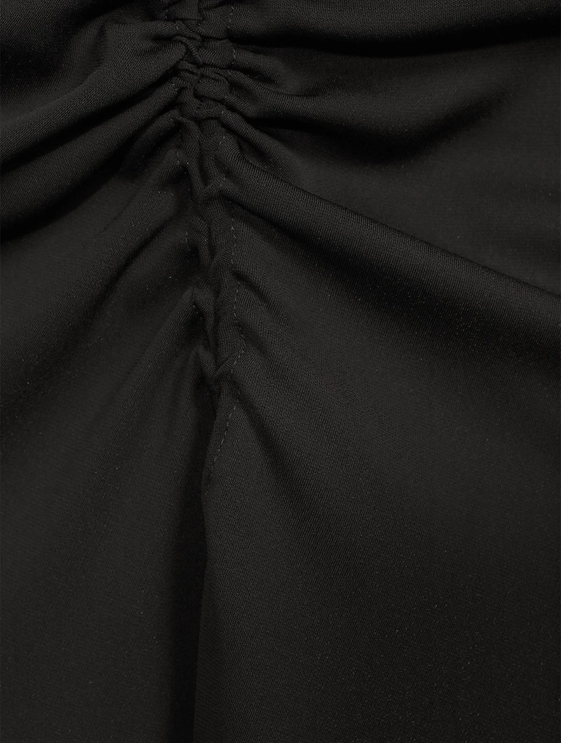 Ruched Multi Panel T-Shirt Dress