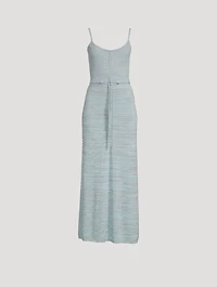 Ruched Disconnect Knit Cami Dress