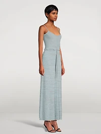 Ruched Disconnect Knit Cami Dress