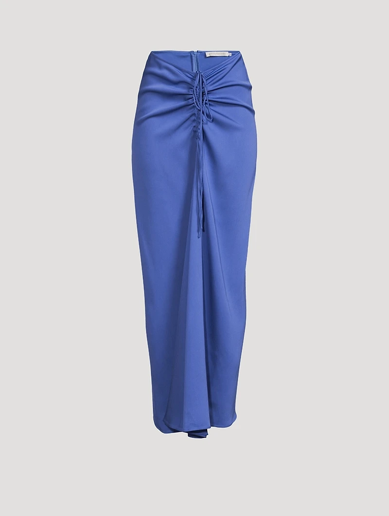 Ruched Maxi Skirt