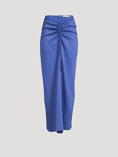 Ruched Maxi Skirt