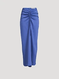 Ruched Maxi Skirt