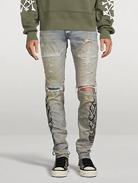 Bandana Flame Skinny Jeans