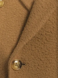 Wool-Blend Double-Breasted Jacket