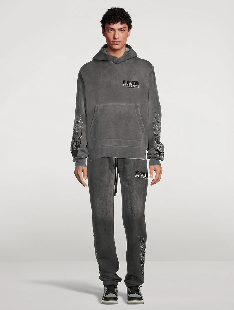 T.G.C.W. Flames Cotton Hoodie